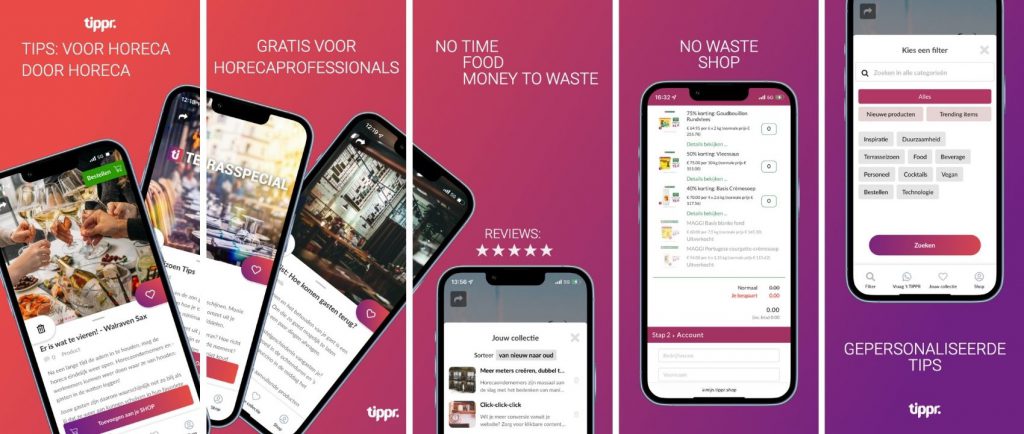 TIPPR APP voor Horeca