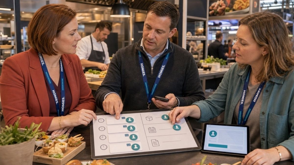 HOMiES Tips - Beursbegeleiding - ontwerp de opvolging voordat de beurs begint