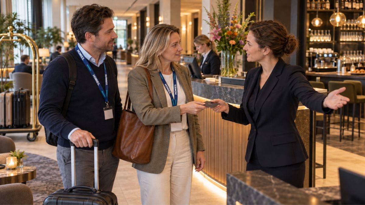 HOMiES Insights - Hotels - Persoonlijke ontvangst in hotellobby