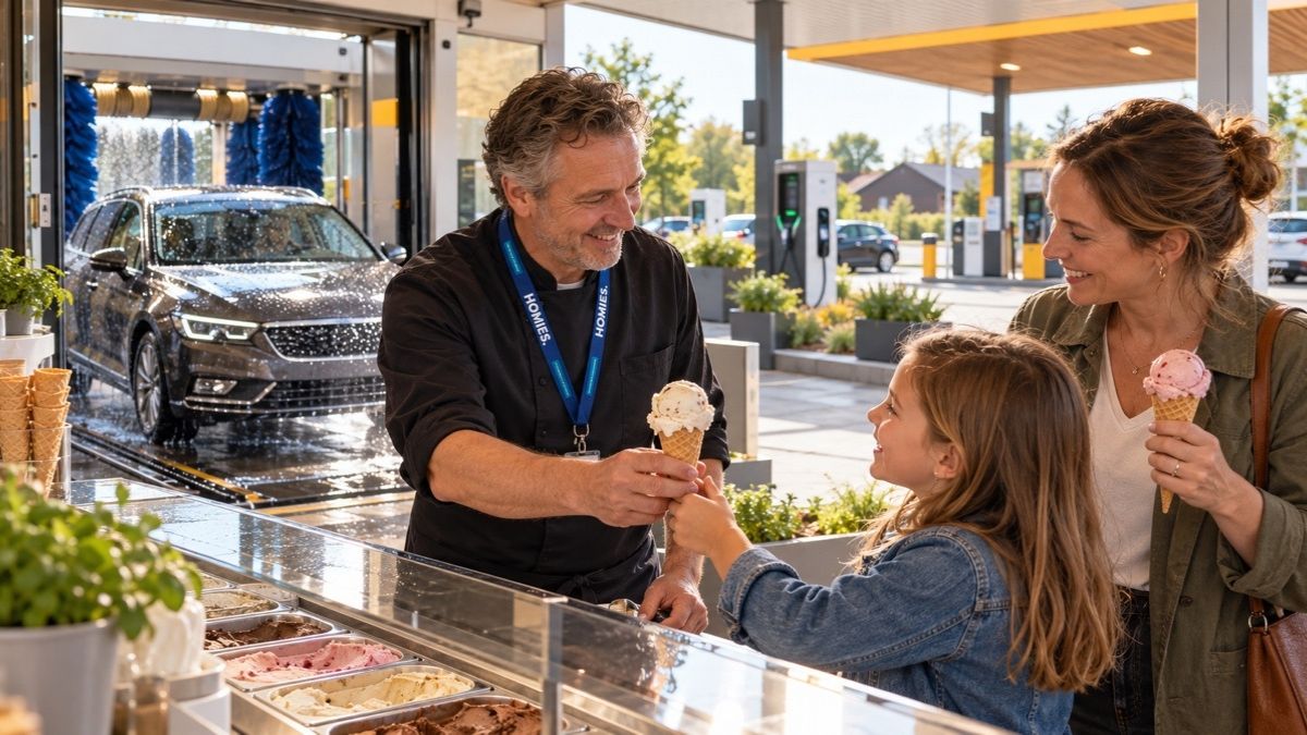 HOMiES Insights - Berkman Tankstations - Autowassen en lokaal ijsmoment