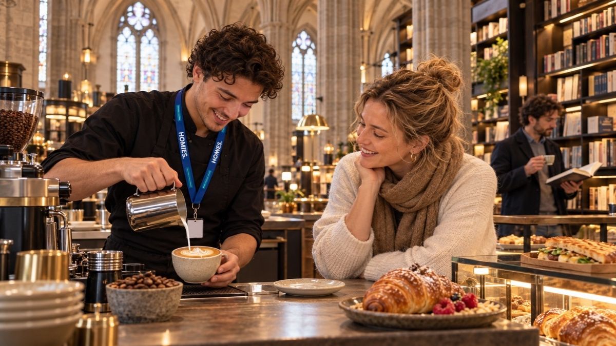 HOMiES Insights - Coffeelovers - Koffievakmanschap in monumentale boekhandel