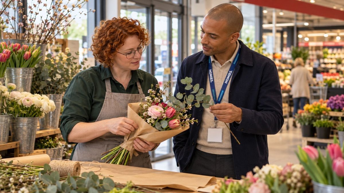 HOMiES Insights - DekaMarkt - Vers vakmanschap bij de bloemenafdeling