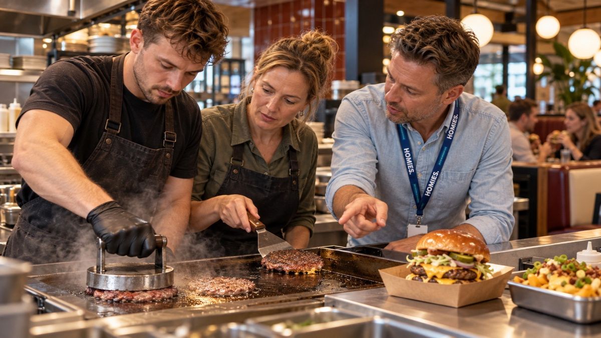 HOMiES Insights - Fat Phills - Verse smashburger aan de open grill