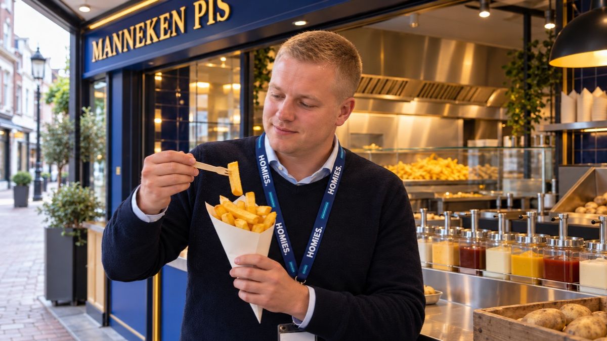 HOMiES Insights - Manneken Pis - Verse Vlaamse frites in de winkelstraat