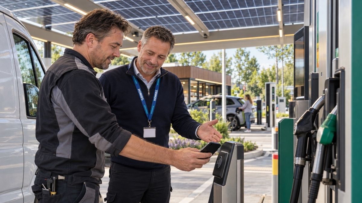 HOMiES Insights - Tamoil Tankstations - Mobiel betalen onder zonnepaneelluifel