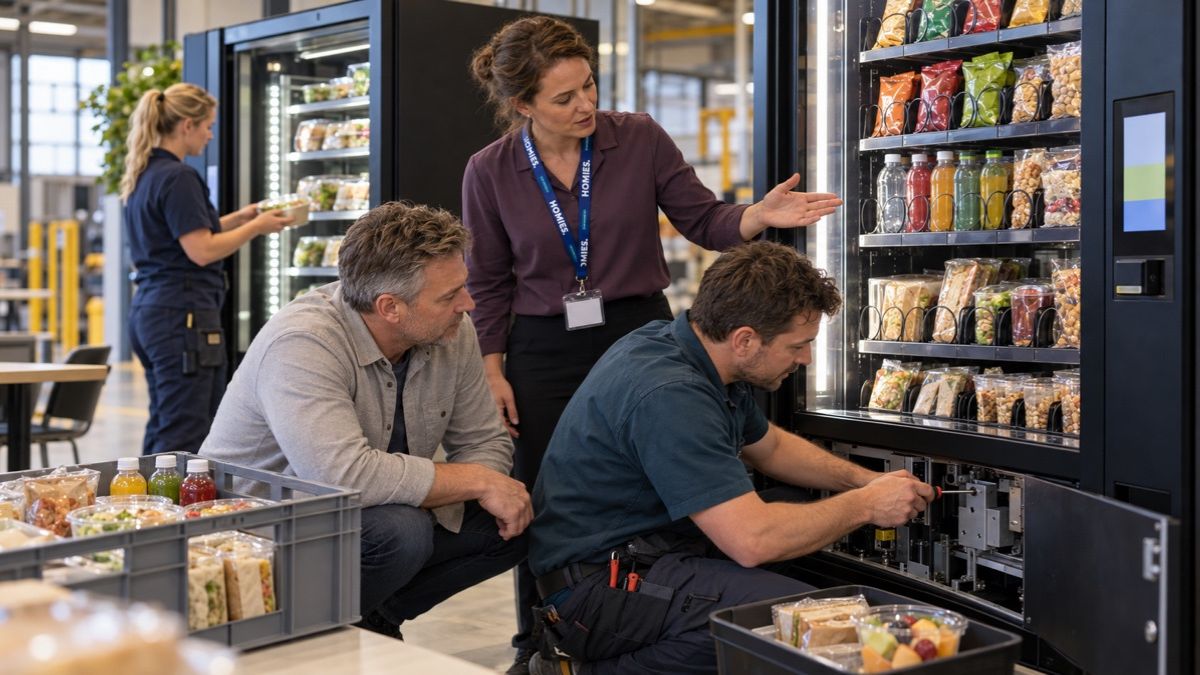 HOMiES Insights - Vending@Work - Technische service voor 24-7 vending